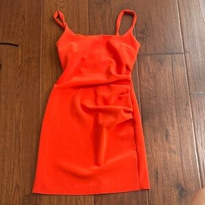 bec + bridge Fiery Orange Mini Dress